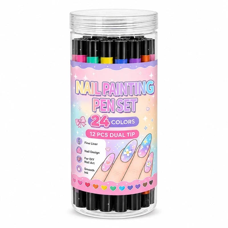 đOver 35k+ Sold!đ
đ¨24âColors DualâEnded Nail Painting PensâDIY Manicure Drawing Setđ