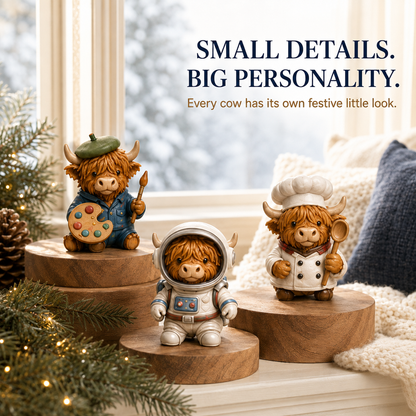 🎁🔥LAST DAY 53% OFF-🐮 24 Days of Highland Cow Advent Calendar