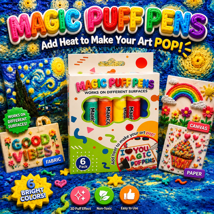 🔥Last Day Buy 1 Get 1🔥3D Printing Magic Puff Pens - Turn Flat Drawings Into Touchable 3D Art