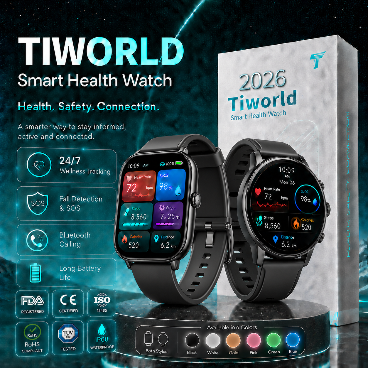 ⌚ 2026 Next-Generation Health Smart Watch — More Peace of Mind