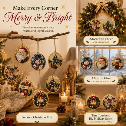 🎄🎄Only $19.99 Last Day Buy 1 Get 1 Free ! ! !🎄Christmas DIY Diamond Painting Ornaments Kit🎅