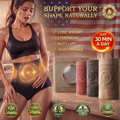 🏆Ends Today: 70% OFF! 💦🍕SEAGRIL®𝐌𝐨𝐫𝐢𝐧𝐠𝐚 & 𝐁𝐞𝐫𝐛𝐞𝐫𝐢𝐧𝐞 4‑In‑1 Micro‑Particle Sculpting & Fat‑Burn Shorts
