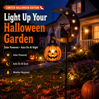 🎃 Halloween Early Bird Sale | 49% OFF Pumpkin Moon Garden Stake Light