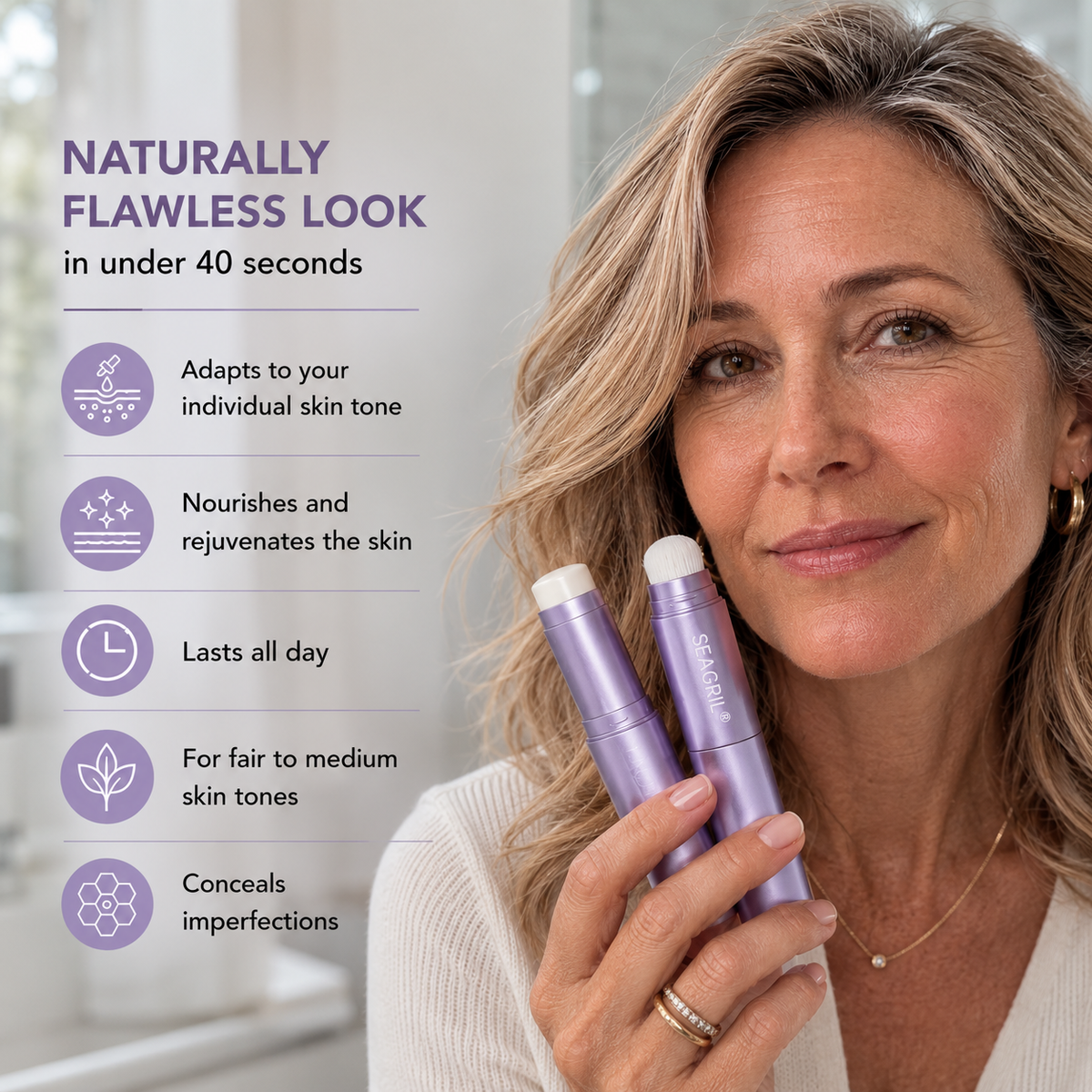 Changing Foundation Stick  – The stick that makes mature skin glow again