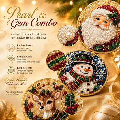 🎄🎄Only $19.99 Last Day Buy 1 Get 1 Free ! ! !🎄Christmas DIY Diamond Painting Ornaments Kit🎅