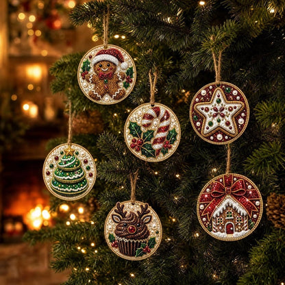 🎄🎄Only $19.99 Last Day Buy 1 Get 1 Free ! ! !🎄Christmas DIY Diamond Painting Ornaments Kit🎅