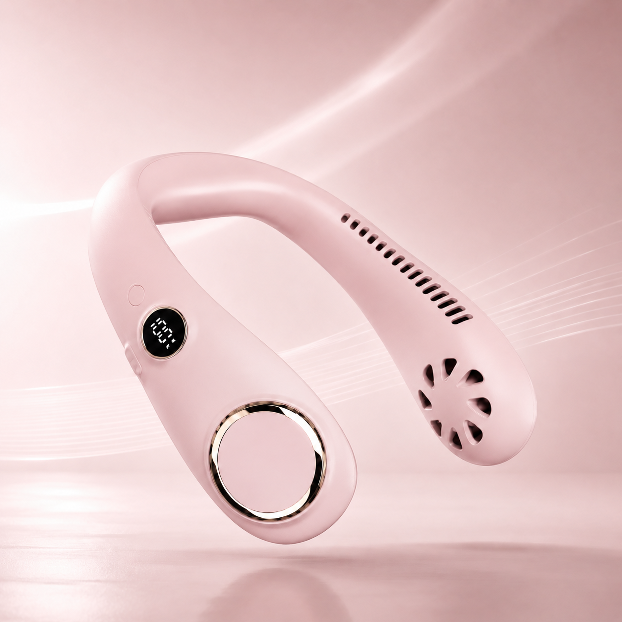 🥳2026 HOT SALE🥳💞50K+ SOLD!🍃💨 50% OFF! Neck Air Conditioner Fan – Ultra‑quiet, 360° rotating, Hands‑free cooling, long battery. 😎🌬️