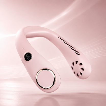 🥳2026 HOT SALE🥳💞50K+ SOLD!🍃💨 50% OFF! Neck Air Conditioner Fan – Ultra‑quiet, 360° rotating, Hands‑free cooling, long battery. 😎🌬️