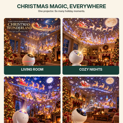 🎄 Christmas Projection Night Light – Bring Holiday Magic Home