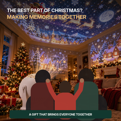 🎄 Christmas Projection Night Light – Bring Holiday Magic Home