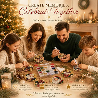 🎄🎄Only $19.99 Last Day Buy 1 Get 1 Free ! ! !🎄Christmas DIY Diamond Painting Ornaments Kit🎅