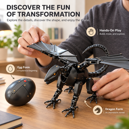 🔥HOT SALE 30% OFF🥚🐉 DragonMorph – Egg to Dragon Transforming Mechanical Toy🐉