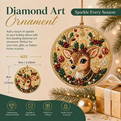 🎄🎄Only $19.99 Last Day Buy 1 Get 1 Free ! ! !🎄Christmas DIY Diamond Painting Ornaments Kit🎅