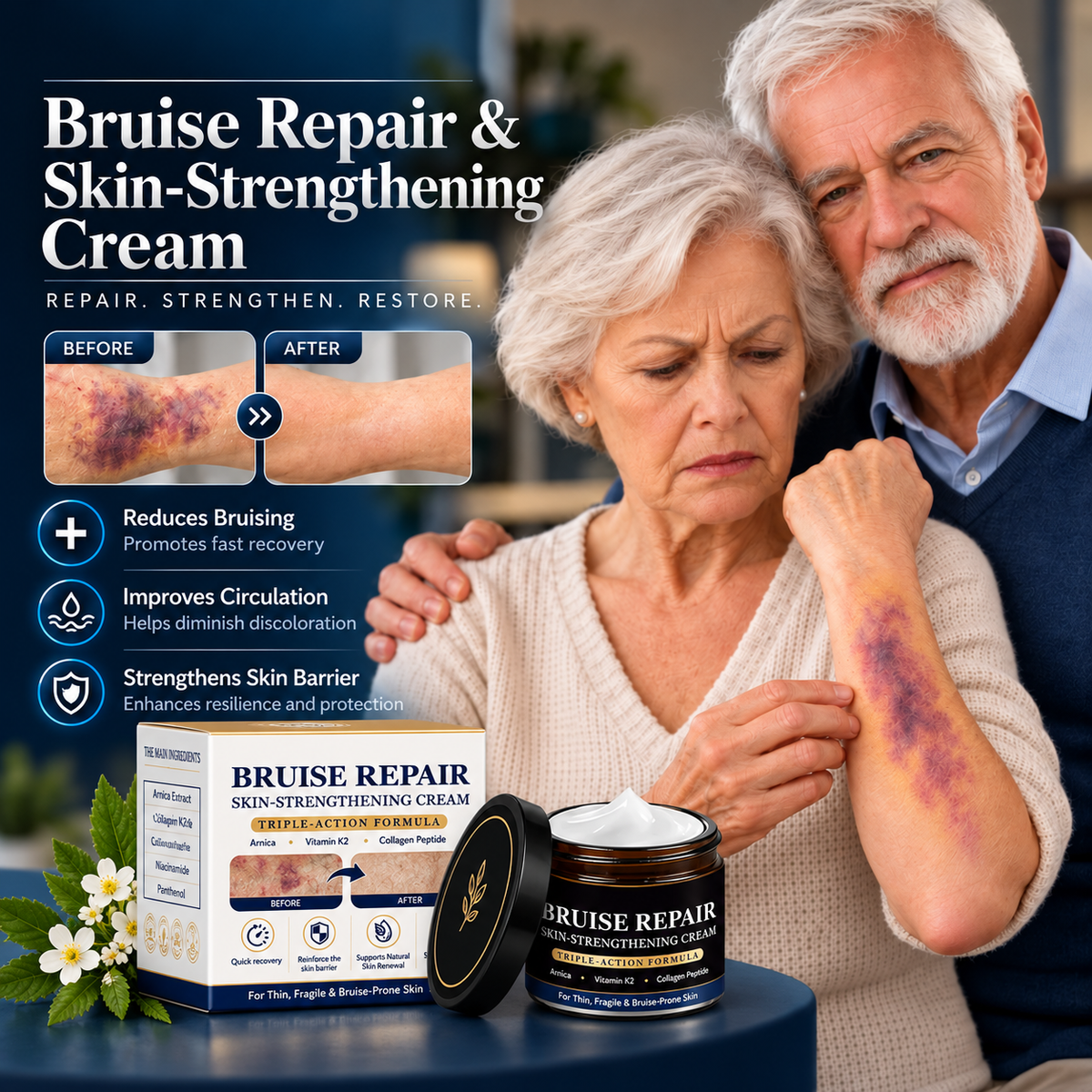 🎃Halloween Special: 80%💜 Visibly Fade Bruises + Strengthen Fragile, Mature Skin