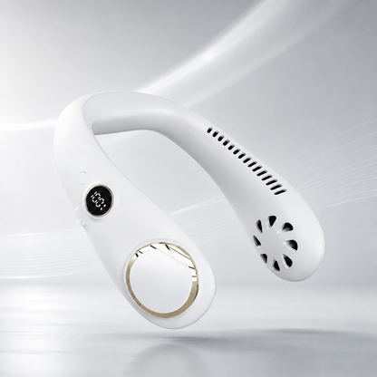 🥳2026 HOT SALE🥳💞50K+ SOLD!🍃💨 50% OFF! Neck Air Conditioner Fan – Ultra‑quiet, 360° rotating, Hands‑free cooling, long battery. 😎🌬️