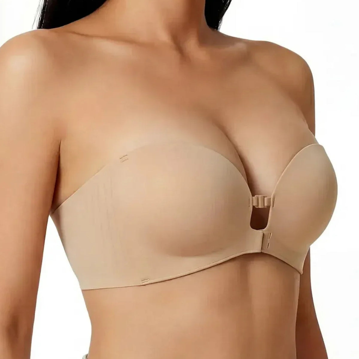 🎄 2026 Black Friday: 70% OFF!💗Women's Strapless Front-Closure Push-Up Bra – Anti-Slip Grip