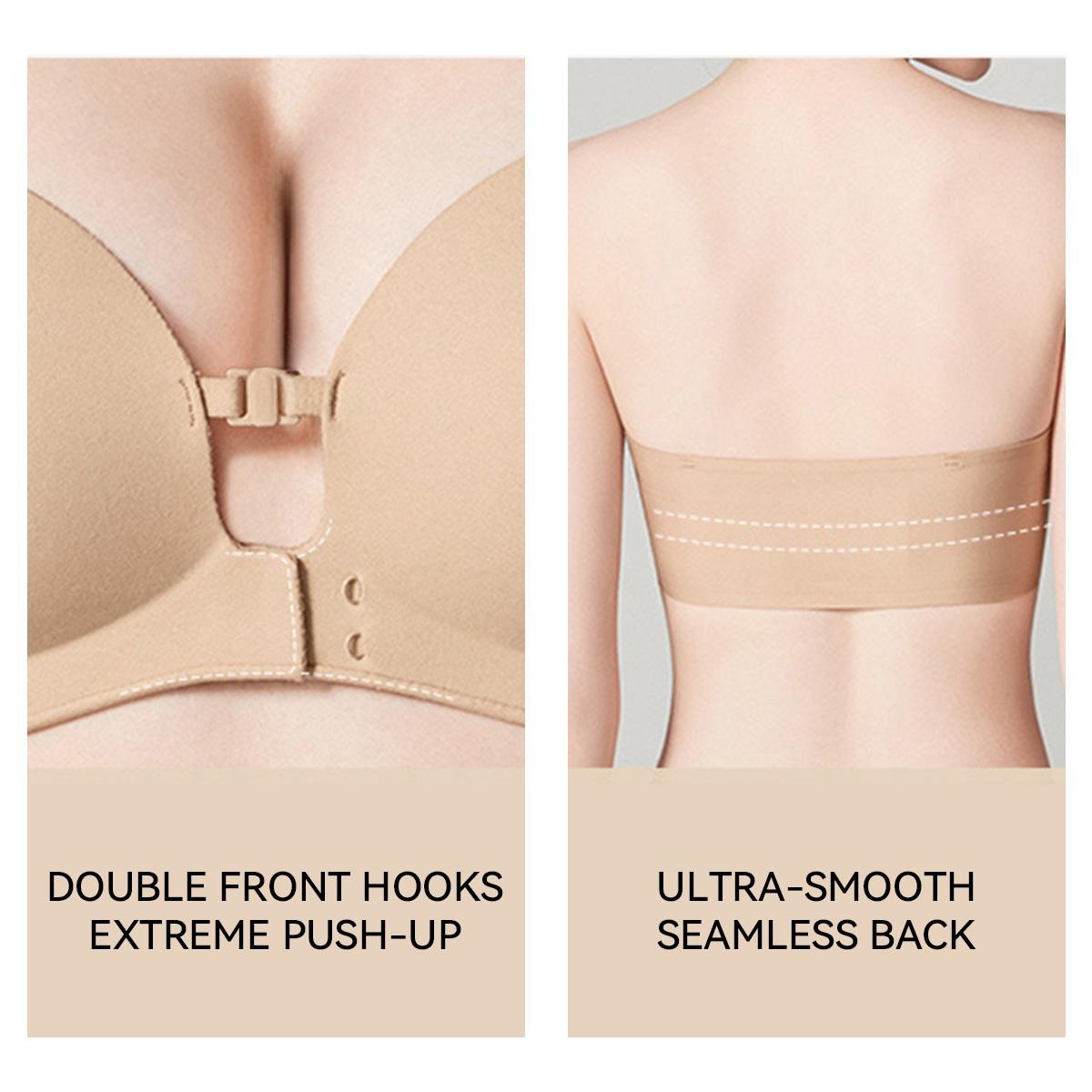 🎄 2026 Black Friday: 70% OFF!💗Women's Strapless Front-Closure Push-Up Bra – Anti-Slip Grip
