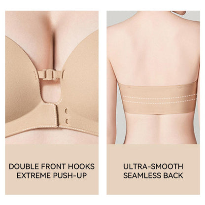 🎄 2026 Black Friday: 70% OFF!💗Women's Strapless Front-Closure Push-Up Bra – Anti-Slip Grip
