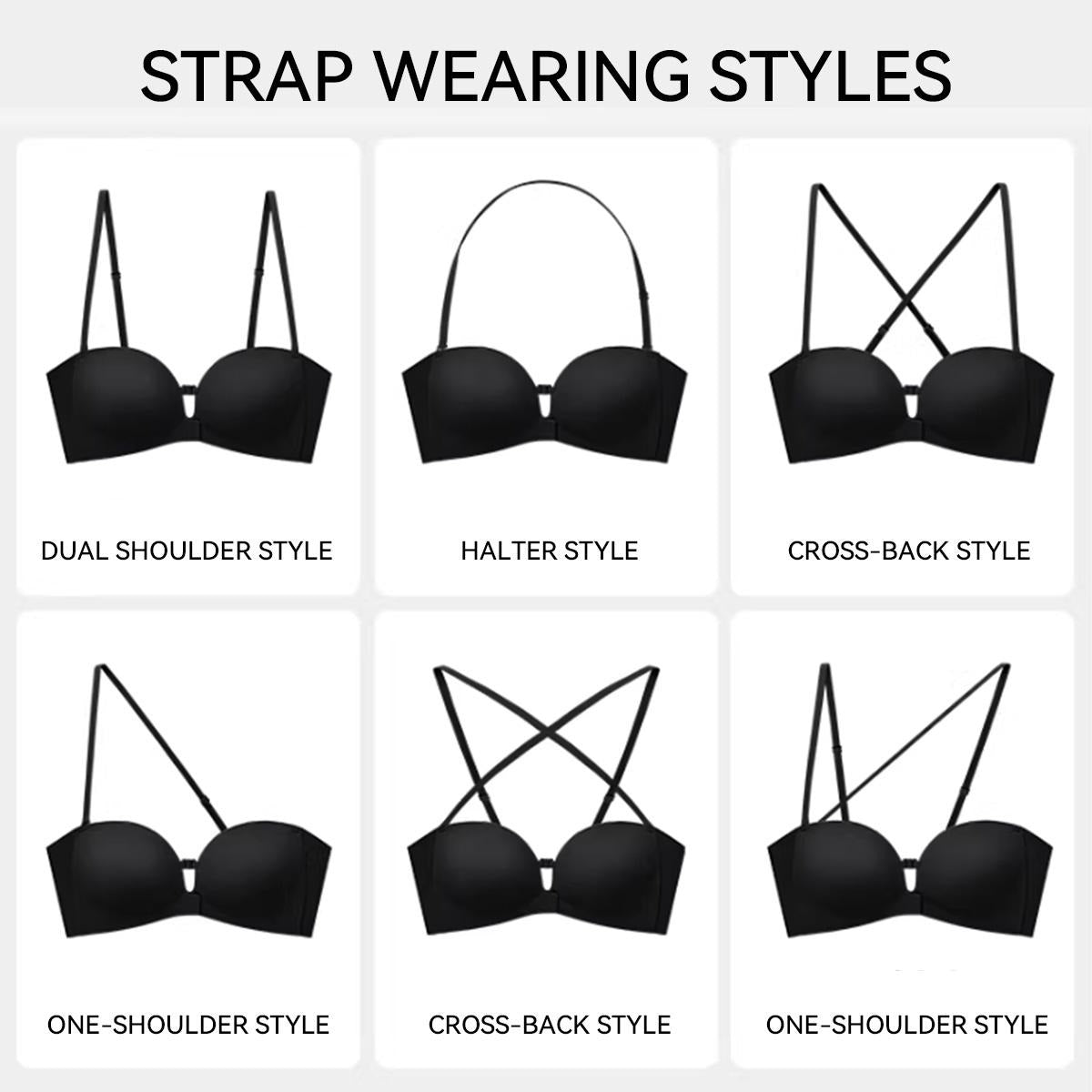 🎄 2026 Black Friday: 70% OFF!💗Women's Strapless Front-Closure Push-Up Bra – Anti-Slip Grip