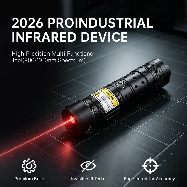 ⚡2026 New Design 120W 900-1100NM Powerful IR Laser Pointer