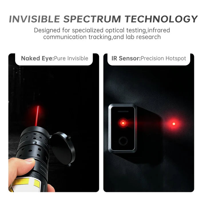 ⚡2026 New Design 120W 900-1100NM Powerful IR Laser Pointer